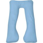 Coussin de grossesse 90 x 145 cm bleu clair