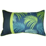Coussin passepoil blue vgtal 30x50cm