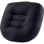 Coussin rehausseur auto noir durci grande taille, assise ferme et haute, am�liore visibilit� et posture ...