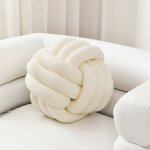 Coussin rond doux en forme de boule avec n?ud - d�coration de chambre d'enfant - fait � la main - jouet ...