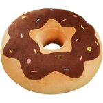 Coussin rond en forme de donut de 38 cm, coussins moelleux en forme d'aliments, joli canap� rembourr�, ...