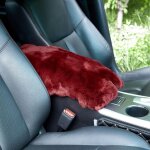 Coussins de si�ge auto, tapis d'accoudoir en fourrure de lapin r�sistants � l'hiver, tapis d'accoudoir ...