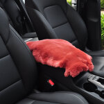Coussins de si�ge auto, tapis d'accoudoir en fourrure de lapin r�sistants � l'hiver, tapis d'accoudoir ...
