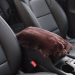 Coussins de si�ge auto, tapis d'accoudoir en fourrure de lapin r�sistants � l'hiver, tapis d'accoudoir ...