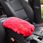Coussins de si�ge auto, tapis d'accoudoir en fourrure de lapin pour l'hiver, tapis d'accoudoir int�rieur, ...