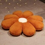 Coussins de si�ge marron, coussins de si�ge � fleurs mignonnes, coussins d�coratifs p�tales de soleil, ...