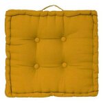 Coussin de sol  dorian  40x40cm ocre