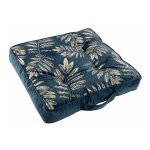 Coussin de sol imprim� 'adelor' 40x40cm bleu