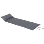 Coussin de transat enroulable adiya ardoise 180x60cm en polyester - hespéride Coussin de transat enroulable adiya ardoise 180x60cm en polyester - hespéride