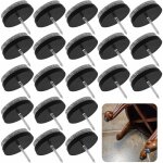 Coussinet de feutre de rail coulissant de 22 mm noir 20 pi�ces coussin de chaise � ongles � glissi�re ...