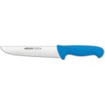 Couteau de boucherie arcos couleur - prof 291723 en acier inoxydable nitrum et mango polypropylne bleu ...