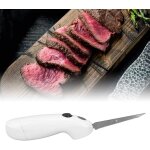 Couteau �lectrique � d�couper sans fil en acier inoxydable, pour trancher la viande, couteau � steak ...
