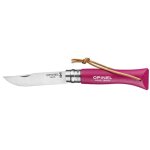 Couteau framboise - baroudeur n�6 colorama - opinel