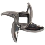 Couteau pour hachoir � viande - horeca n� 12 - acier inoxydable - compatible universel - utilisation ...