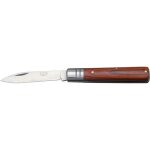 Couteau de poche joker avec virole en acier inoxydable, manches en bois rouge et lame de 7 cm. jkr0077 ...