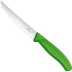 Couteau  steak  pizza dentel  pointe acre, longueur 120 / 232 mm - vert