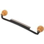 Couteau � tirage droit, couteau � raser � double manche en bois antid�rapant avec lame en acier au tungst�ne ...