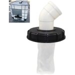 Couvercle ibc avec filtre en nylon 1000l, pour cuve ibc et r�servoir d'eau de pluie avec �vent.