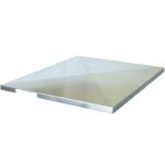 Visiodirect - couvercle pour plancha coloris gris - 64 x 58, 5 cm
