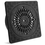 Couvercle plastique pp dn315mm, pour tlescope, kl. a15 (rsistance accrue jusqu' 3t), carr, pour tube ...