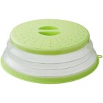 Couvercle pliable pour micro - ondes (26 cm) avec crochet pour fruits, l�gumes et aliments - vert