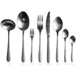 Couverts modernes en acier inoxydable, ensemble de 39 lments