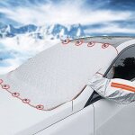 [jamais utilis]couverture bache pare brise anti givre voiture pare neige universelle, pliable protection ...