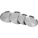 Couvertures de brleur de pole, 4pcs couvercle de plaque de cuisson en acier inoxydable plaques de cuisson ...