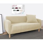 Couverture de canap� extensible ath�nes universel beige bi�lastique 2 postes cm. 140 - 180