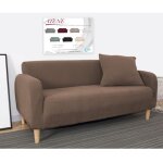 Couverture de canap� extensible ath�nes universel marron bi�lastique 2 postes cm. 140 - 180