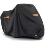 Couverture imperméable pour moto noire, avec bande réfléchissante, en polyester 190t tafu veste de moto ... Couverture imperméable pour moto noire, avec bande réfléchissante, en polyester 190t tafu veste de moto ...