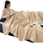 Couverture en laine d'alpaga et corail - manta �paisse pour le bureau, le canap� et la sieste?150200cm? ...