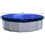 Quick - star - couverture de piscine d'hiver ronde 200g / m� pour piscine de taille 366 - 400 cm dimension ...