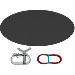 Couverture piscine ronde f420cm, convient aux f320 - 360cm, anti - poussire en pe 200g / m avec ?illets ...