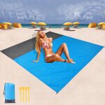 Couverture de plage anti - sable 210x200cm imperm�able polym�re l�ger pique - nique voyage randonn�e ...