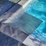 Edenea - couverture solaire piscine gris silver - rectangle - 10 x 5 m - 350 microns - ?illets offerts ...