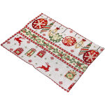 Couverture de table de noel de noel nappe chemins decoration tapis de table coussin d'isolation elk motif ...