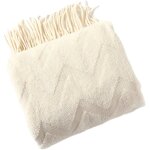 Couverture tricot�e chaude et d�corative en filet, couverture tiss�e douce pour canap�, lit, d�coration ...