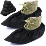 Couvre - chaussures professionnels ? paquet de 100 bottines et chaussures jetables noires �l�gantes taille ...