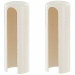 Couvre gond cache paumelle pour fen�tre et porte plastique blanc �16mm hauteur 43mm protection charni�re ...