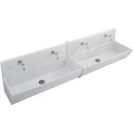 Couvre joint lavabo blanc - largeur: 1000 mm - hauteur: 45 mm - profondeur: 16 mm - blanc