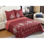 Couvre lit boutis 2 places 220x240cm dessin imprim� avec 2 taies 65x65cmb - 1 - 121