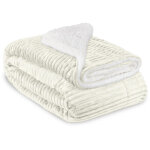 Beautissu - couvre lit elisa couverture polaire avec impressions scintillantes nature, 220cm, 240 (de) ...