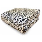 Couvre - lit matelass lopard tachet 1 carr et demi