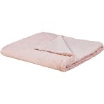 Couvre - lit rose en polyester ultra doux chaud pour l'hiver et tout doux parfait pour dcorer un lit ...