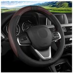 Couvre volant voiture, housse de volant respirante antidrapante pour le sport, respirant microfibre ...