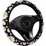 Couvre volant voiture mignon daisy fleur voiture d�coration int�rieure tricot� couverture de volant universel ...