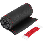 Couvre volant, yosoo 1 pc 37 - 38cm voiture auto per�age couvre volant en cuir de vachette universel ...