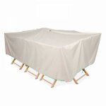 Housse table de jardin rectangulaire 240 x 130 cm taupe Housse table de jardin rectangulaire 240 x 130 cm taupe