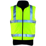 Coverguard - gilet de travail polaire sans manche haute visibilit� hi - way - jaune fluo l - 48 / 50